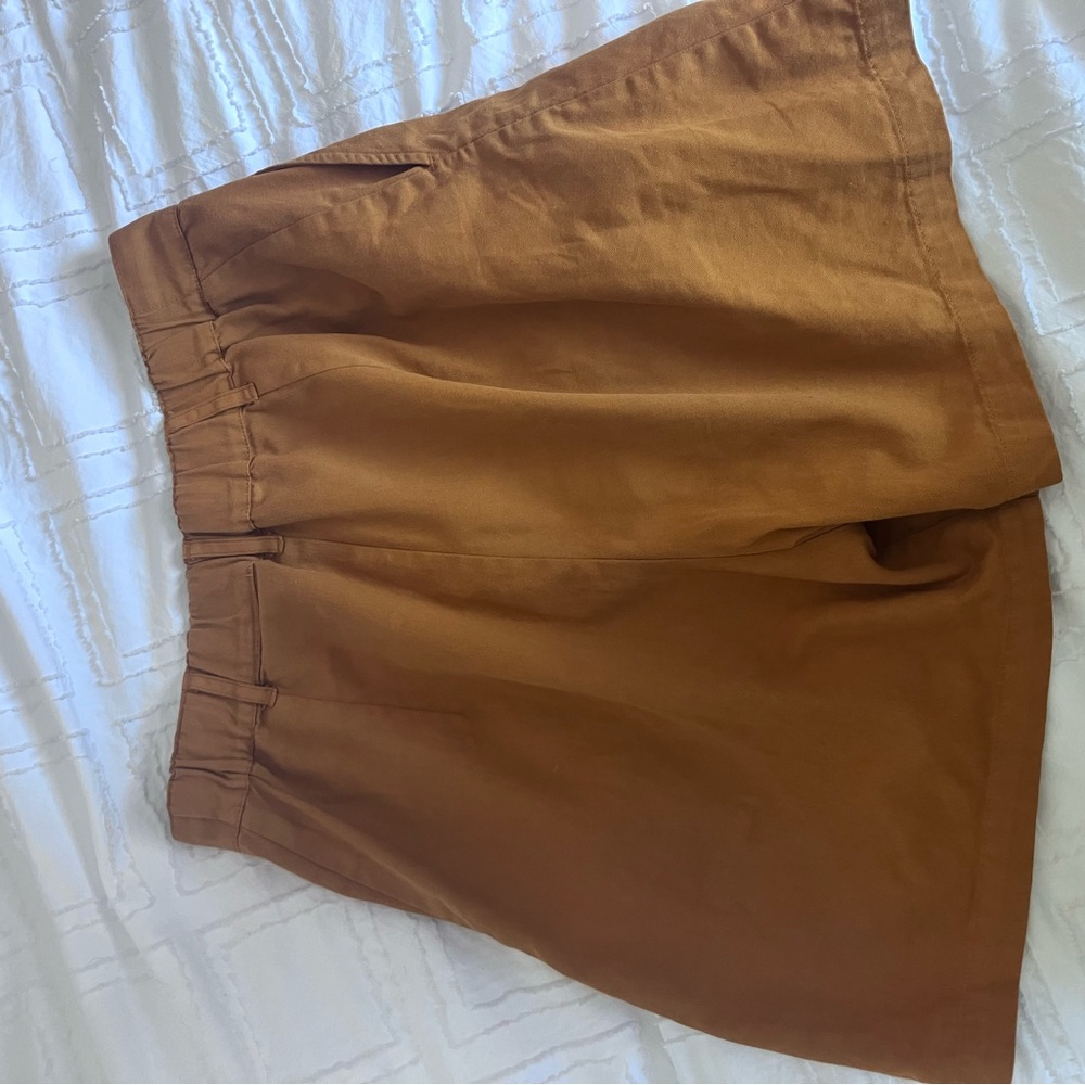 Big Bud Press Waist Caramel Shorts with Elastic Waistband